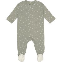 LÄSSIG Baby Schlafanzug mit Füßen Speckles grün von LÄSSIG