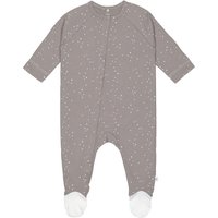 LÄSSIG Baby Schlafanzug mit Füßen Sprinkle taupe von LÄSSIG