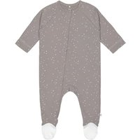 LÄSSIG Baby Schlafanzug mit Füßen Sprinkle taupe von LÄSSIG