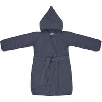 LÄSSIG Bademantel Musselin navy von LÄSSIG