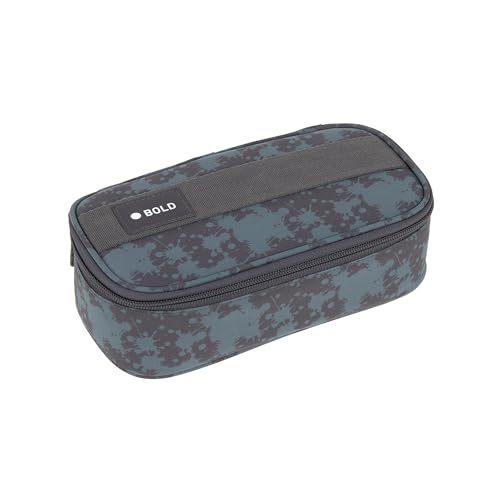 LÄSSIG Bold Schlampermäppchen Stiftemäppchen Schule/School Spacy Pencil Case Bold Spots Blue von LÄSSIG