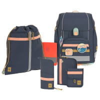 LÄSSIG Boxy Unique Schulranzen-Set 7tlg Dark Blue von LÄSSIG