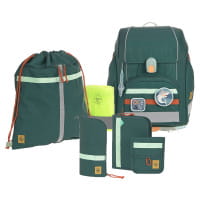 LÄSSIG Boxy Unique Schulranzen-Set 7tlg Dark Green von LÄSSIG