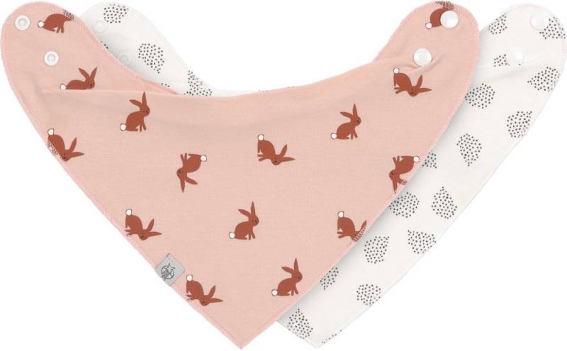 LÄSSIG Dreieckstuch Little Forest, Bandana, Hase, (Set, 2-St), für Babys, PETA-approved vegan von LÄSSIG