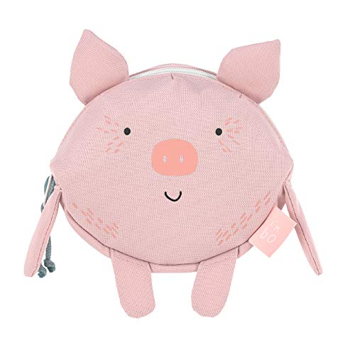 LÄSSIG Kinder Bauchtasche Gürteltasche ab 3 Jahre/Mini Bum Bag About Friends, Bo Pig, Schwein, 14 cm von LÄSSIG