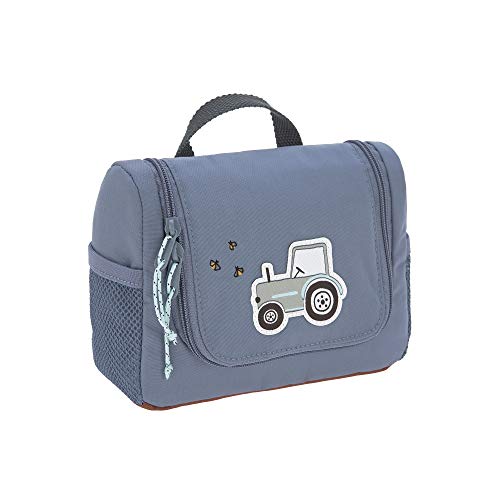 LÄSSIG Kinder Kulturtasche Waschbeutel Waschtasche Kulturbeutel zum Hängen, 20 cm/Mini Washbag Adventure Tractor von LÄSSIG