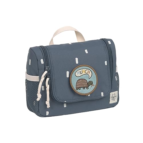 LÄSSIG Kinder Kulturtasche Waschbeutel Waschtasche Kulturbeutel zum Hängen/Mini Washbag Happy Prints Dunkelblau von LÄSSIG