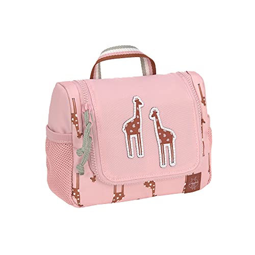 LÄSSIG Kinder Kulturtasche Waschbeutel Waschtasche Kulturbeutel zum Hängen, 20 cm/Mini Washbag Safari Giraffe von LÄSSIG