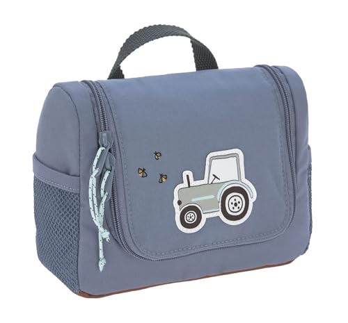 LÄSSIG Kinder Kulturtasche Waschbeutel Waschtasche Kulturbeutel zum Hängen/Mini Washbag Adventure Tractor von LÄSSIG