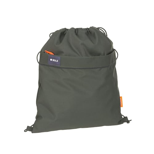 Bold Lässig Kinder Turnbeutel Sportbeutel mit Rucksackfunktion/School String Bag Bold Dark Olive von LÄSSIG