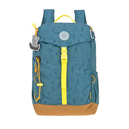 LÄSSIG Kinder Wanderrucksack Kinderrucksack mit Brustgurt gepolsterte Schultergurte wasserabweisend, 14 Liter/Big Outdoor Backpack Adventure Blau von LÄSSIG