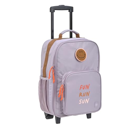LÄSSIG Kinderkoffer Trolley Reisekoffer mit Teleskopstange und Rollen für Kinder Handgepäck/Trolley Lilac von LÄSSIG