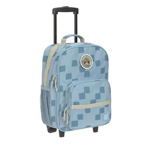 LÄSSIG Kinderkoffer Trolley Reisekoffer mit Teleskopstange und Rollen für Kinder Handgepäck/Trolley Pattern Party Blue von LÄSSIG