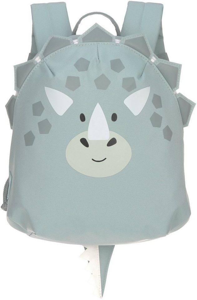 LÄSSIG Kinderrucksack About Friends, Tiny Backpacks, Dino grey, PETA-approved vegan von LÄSSIG