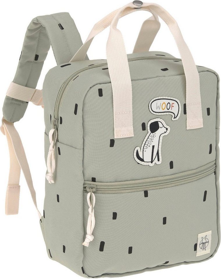 LÄSSIG Kinderrucksack Happy Prints, Mini Square Backpack, Light Olive von LÄSSIG