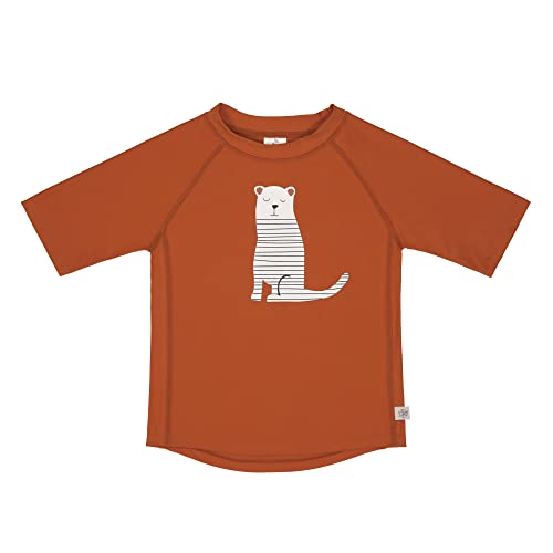 LÄSSIG Kurzarm-Rashguard-Badeanzug, separat erhältlich, Tiger Rust, 3–6 Monate, Unisex-Kinder von LÄSSIG