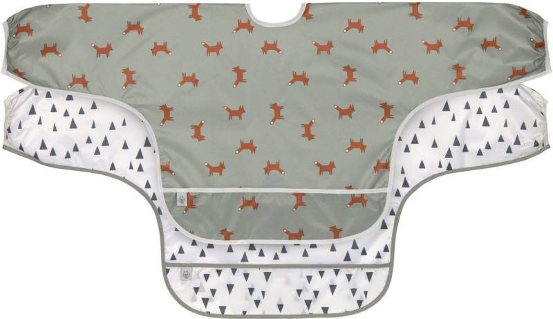 LÄSSIG Lätzchen Little Forest, Fuchs, (Set, 2-St), langärmelig, mit integriertem Auffangschutz, PETA-approved vegan von LÄSSIG