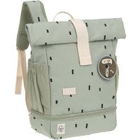 LÄSSIG Mini Rolltop Backpack Happy Prints light olive von LÄSSIG