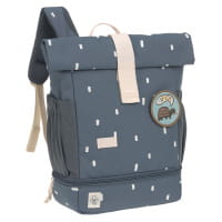 LÄSSIG Mini Rolltop Rucksack Happy Prints Midnight Blue von LÄSSIG