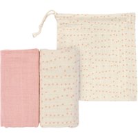 LÄSSIG Mulltücher M 2er Pack rose 60 x 60 cm von Lässig