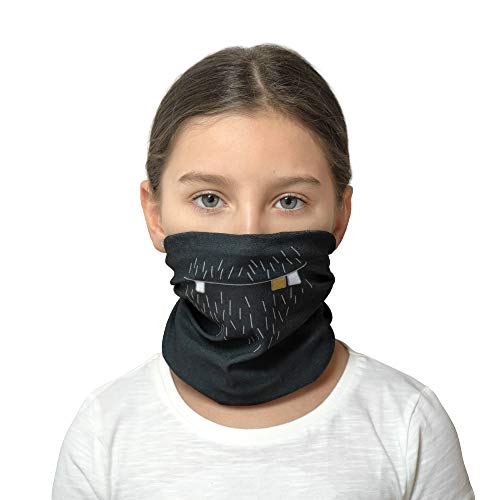 LÄSSIG Multifunkionaler Loop Schal Mund-Nasen-Schutz/Flexi-Loop Kids Beard anthracite von LÄSSIG