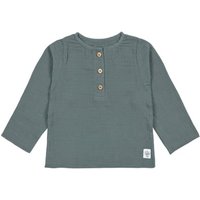 LÄSSIG Musselin Langarmshirt petrol green von LÄSSIG