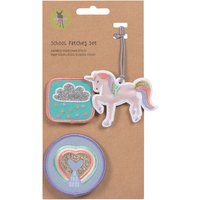 LÄSSIG School Patches Set Unicorn glitter von LÄSSIG