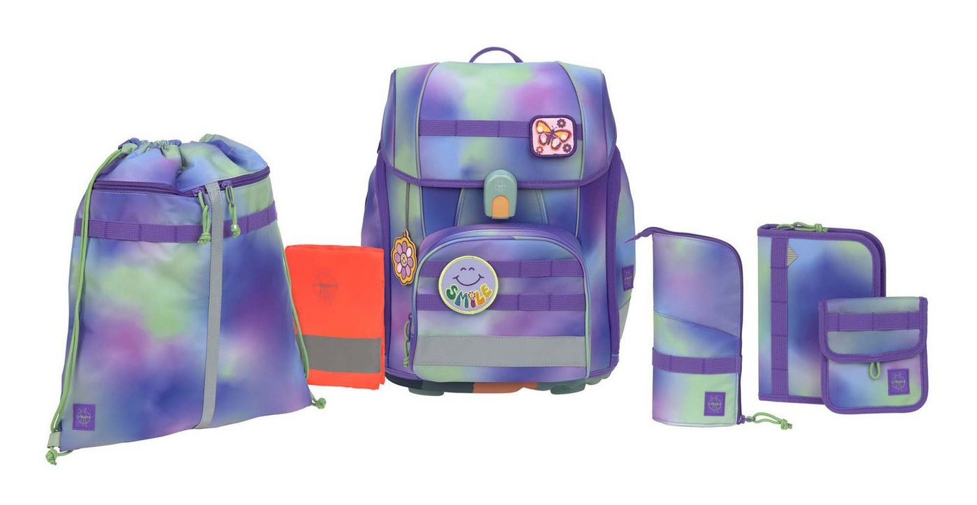 LÄSSIG Schulranzen School Set Boxy Unique Gradient (Set, 6-tlg) von LÄSSIG