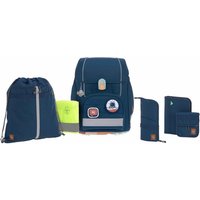 LÄSSIG Schulranzen-Set 7-tlg. Boxy Unique navy von LÄSSIG