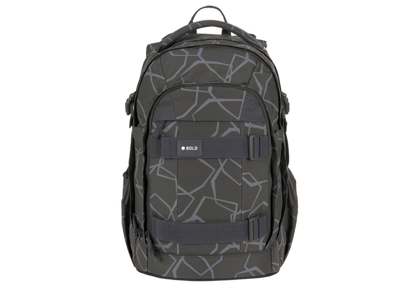 LÄSSIG Schulrucksack Bold Origin - Schulrucksack 46.5 cm (Edges Grey) von LÄSSIG
