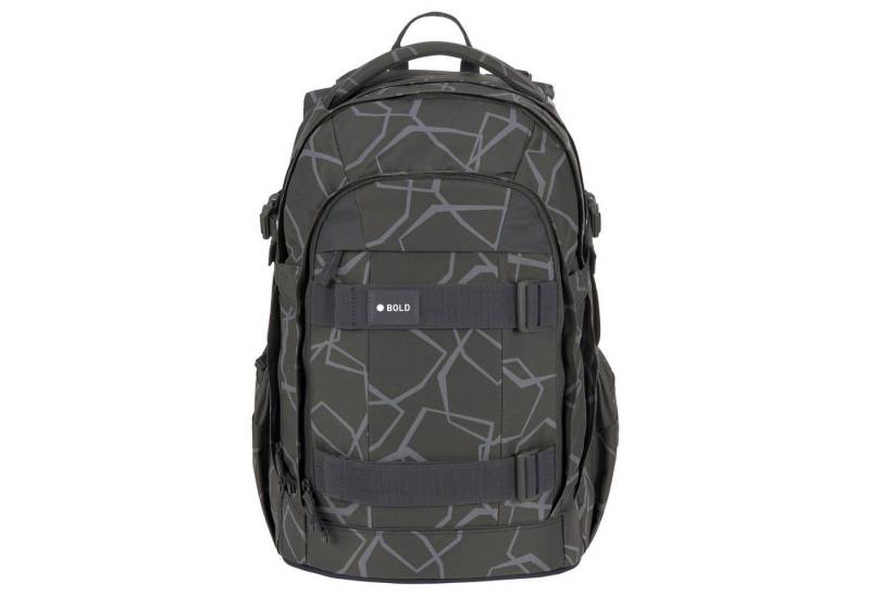 LÄSSIG Schulrucksack Bold Origin - Schulrucksack 46.5 cm (Edges Grey) von LÄSSIG