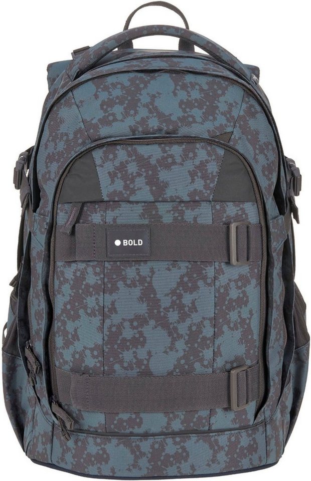 LÄSSIG Schulrucksack Origin Bold, spots blue, aus recyceltem Material von LÄSSIG