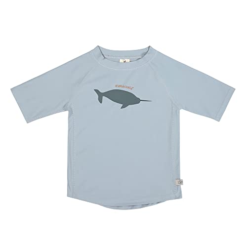 LÄSSIG Schwimmshirt Badeshirt Kurzarm Splash & Fun Whale Light Blue, 13-18 Monate Gr. 86 von LÄSSIG