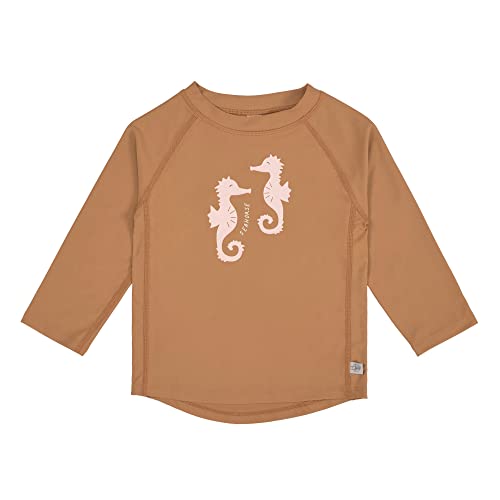 LÄSSIG Schwimmshirt Badeshirt Langarm Splash & Fun Seahorse Caramel, 07-12 Monate Gr. 74/80 von LÄSSIG