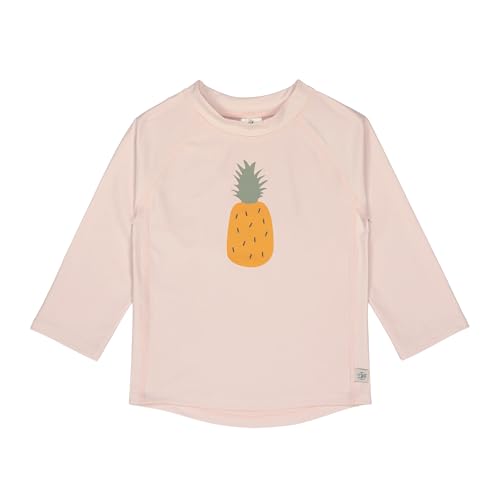 LÄSSIG Splash & Fun Baby & Kinder UV-Shirt Langarm – Sonnenschutz T-Shirt UPF 50+ – Atmungsaktives, Chlorresistentes Bade-Top – Pineapple Powder Pink, 7-12 Monate, Gr. 74/80 von LÄSSIG