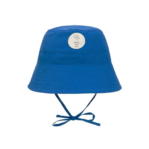 LÄSSIG Splash & Fun Baby und Kleinkind Sonnenhut Fischerhut mit UV-Schutz Kobaltblau 50-51 19-36 Monate von LÄSSIG