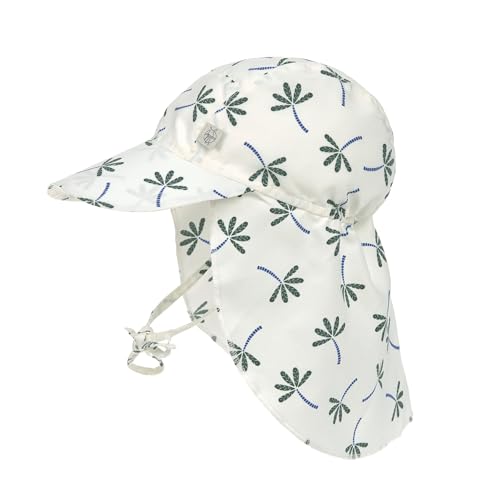 LÄSSIG Splash & Fun Sun Protection Sonnenhut mit extra langem Nackenschutz (DE/NL/SE/PL, Numerisch, 43, 45, Palms Nature) von LÄSSIG