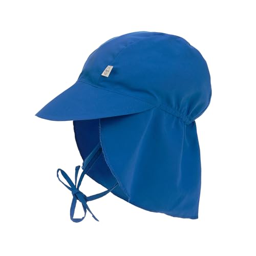 LÄSSIG Splash & Fun Sun Protection Sonnenhut mit extra langem Nackenschutz (DE/NL/SE/PL, Numerisch, 46, 49, Blue) von LÄSSIG