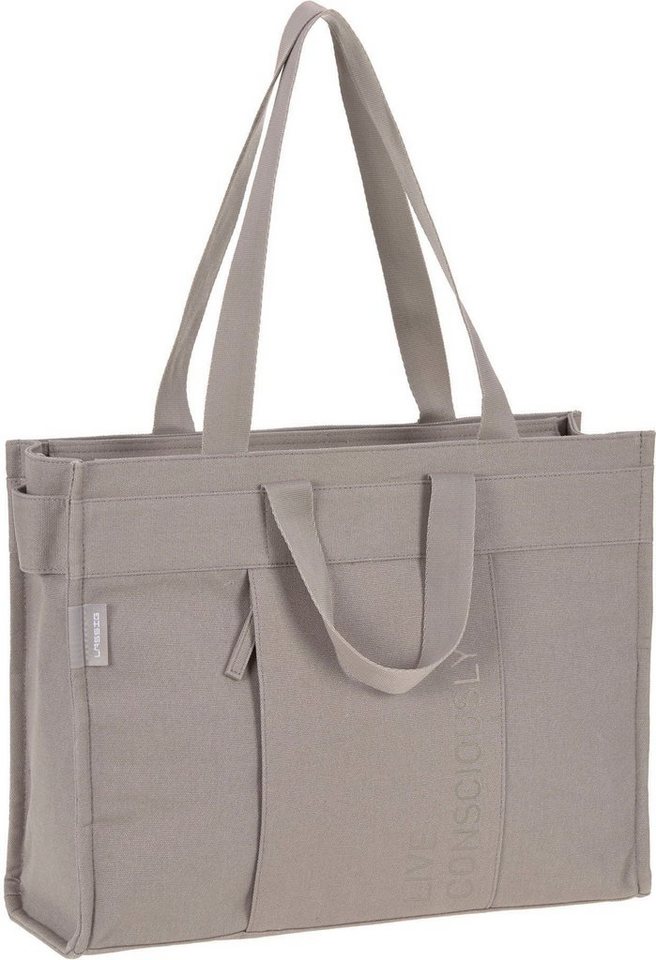 LÄSSIG Wickeltasche Green Label, Tote Up Bag, taupe von LÄSSIG