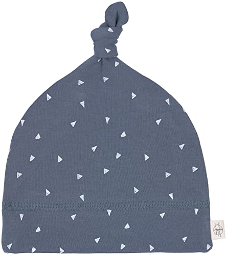 Lässig Mütze GOTS Beanie 74/80 Triangle blue von LÄSSIG