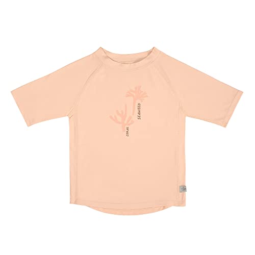 LÄSSIG Baby und Kleinkind Kurzarm Schwimmshirt Badeshirt Rashguard mit UV-Schutz Corals Peach Rose 25-36 Monate von LÄSSIG
