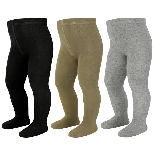 LAETBBE 3 Paare Baby Mädchen Strumpfhose Kinderstrumpfhose Baumwolle Kinder Strumpfhosen Strümpfe Leggings für Mädchen 0-24 Monate. von LAETBBE