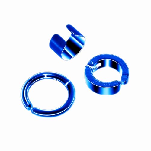 3 STÜCKE Clip-On-Creolen Herren Damen, Nicht durchbohrte Helix Knorpel Ohrmanschetten Punk Rock-Ohrringe von LAFATINA