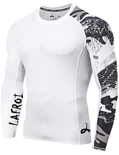 LAFROI Herren Langarm UPF 50+ Kompressionsshirt Rash Guard-CLYYB (Asymmetric Trace,XXL) LAFROI Herren Langarm UPF 50+ Kompressionsshirt Rash Guard-CLYYB (Asymmetric Trace,XXL) von LAFROI