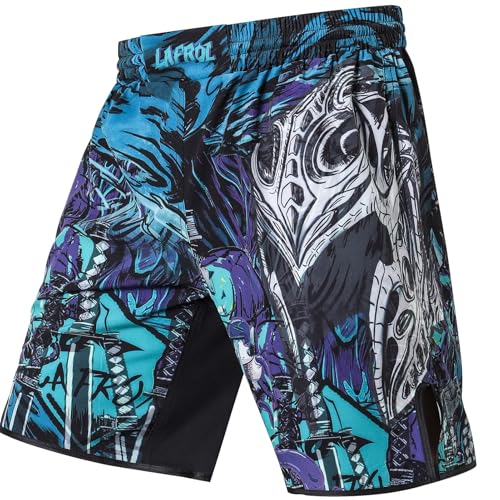LAFROI Herren Jiu Jitsu MMA Cross-Training Box Shorts Trunks Fight Wear-QJK06 Commander Size MD von LAFROI