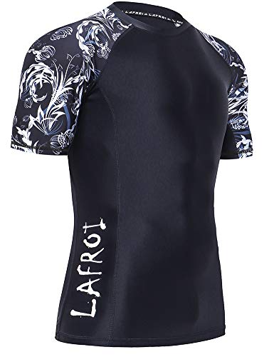 LAFROI Herren Kurzarm UPF 50+ Kompressionsshirt Rash Guard-CLY02D (Vital,XL) LAFROI Herren Kurzarm UPF 50+ Kompressionsshirt Rash Guard-CLY02D (Vital,XL) von LAFROI