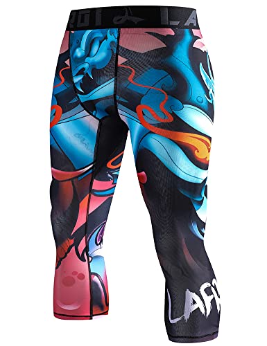 LAFROI Men's Compression Fit 3/4 Tights Leggings with Pcoket/Non-Pocket-YSK10 Vengeance Size XL LAFROI Men's Compression Fit 3/4 Tights Leggings with Pcoket/Non-Pocket-YSK10 Vengeance Size XL von LAFROI