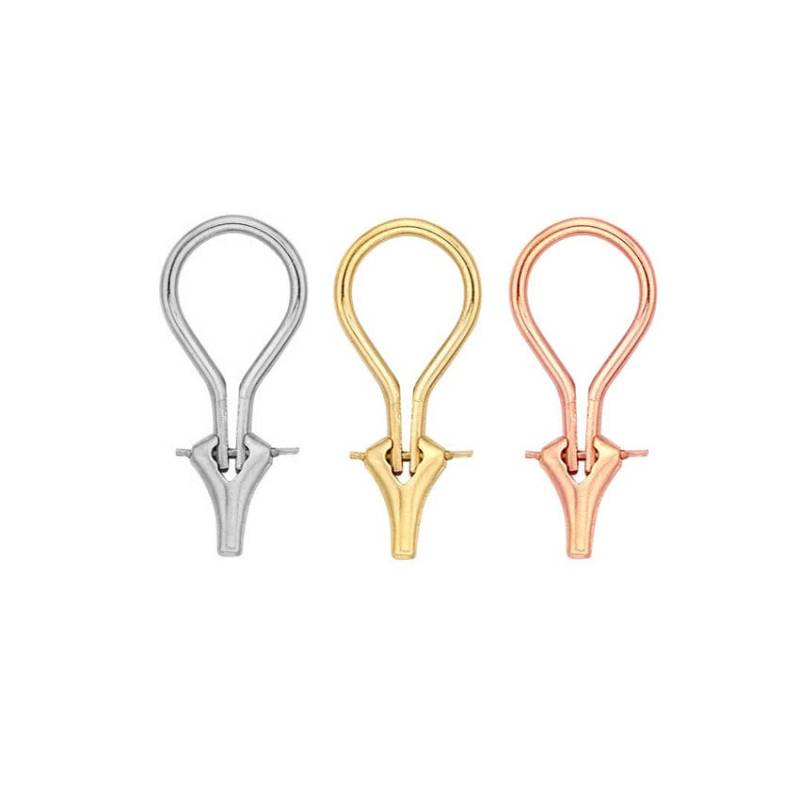 14K Solid Gold Omega Ohrring Clip/Nicht Durchbohrter von LAFindingsDotCom