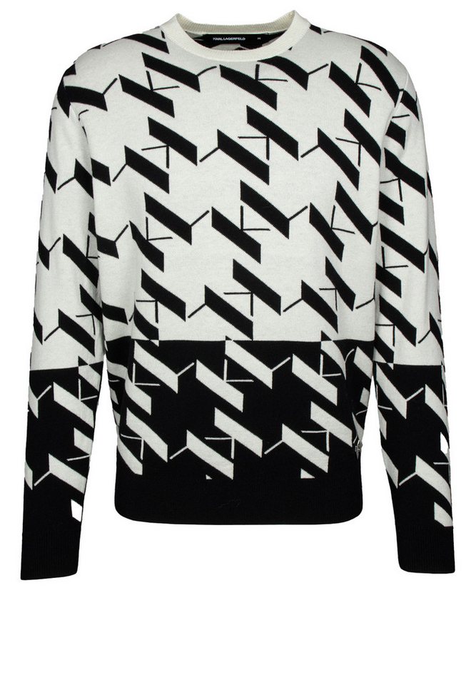 LAGERFELD Strickpullover mit Druckmuster (1-tlg) von LAGERFELD