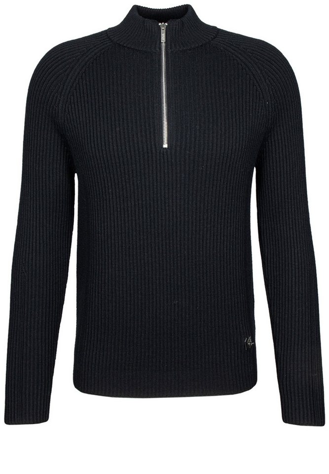 LAGERFELD Strickpullover mit Troyer (1-tlg) von LAGERFELD